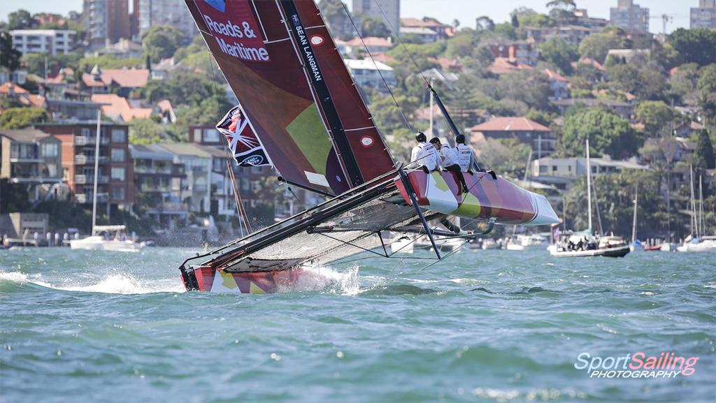 Team Australia - Langman and co. - Act Eight Extreme Sailing Series Sydney © Beth Morley - Sport Sailing Photography http://www.sportsailingphotography.com